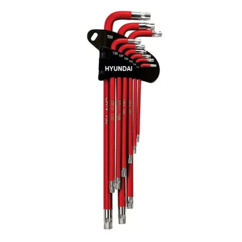 آچار آلن ستاره ای هیوندای مدل HT395 مجموعه 9 عددی