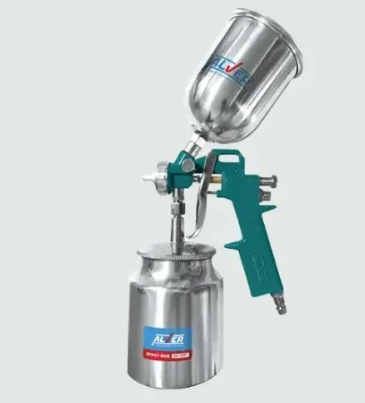 پیستوله رنگ دو کاسه فلزی AV-5007 نازل 2 آلور